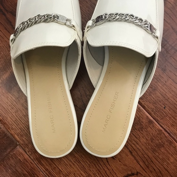 Marc Fisher White Mules - Picture 6 of 6